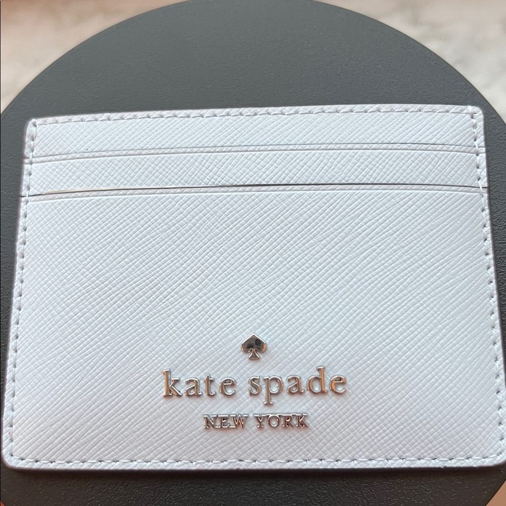 Kate Spade NWT Madison Saffiano Leather Slim Card Case in Watercolor Baby Blue - Picture 8 of 9